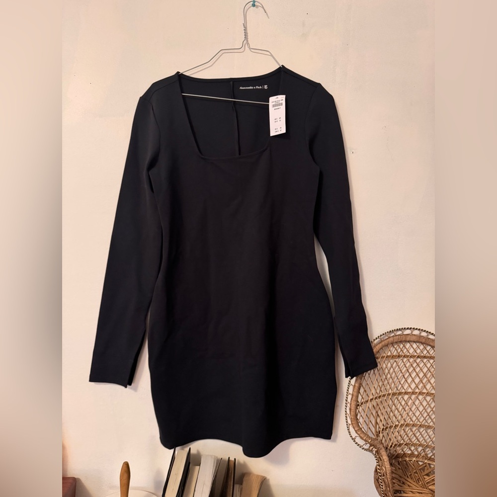 NWT Black Longsleeve Abercrombie & Fitch Mini Dresss